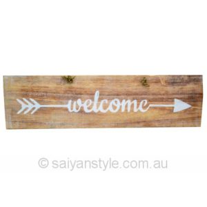 Welcome - Arrow sign